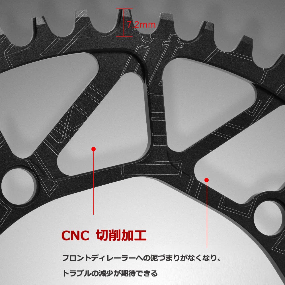 Amazon.co.jp: 自転車チェーンリング チェーンリング シングル